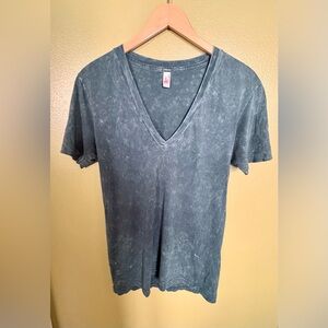 American Apparel deep V-neck tshirt.